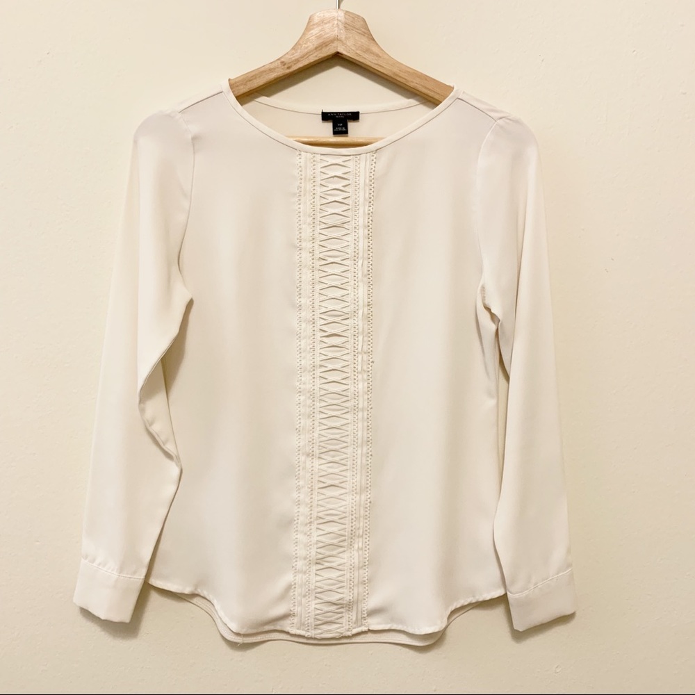 Ann Taylor Petite Long Sleeve Blouse